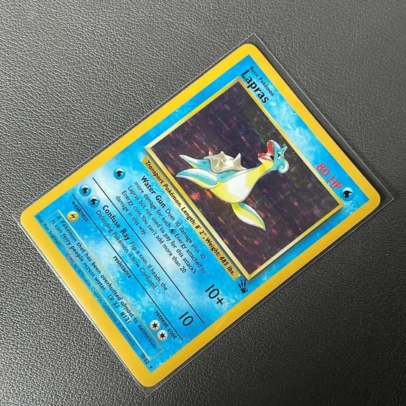 Pokemon | Other | Pokmon Lapras Holographic Card | Poshmark